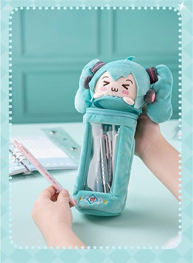 Hatsune Miku pencil case cute pencil case pencil case large capacity stationery box portable stationery storage cosmetic bag - Image 3