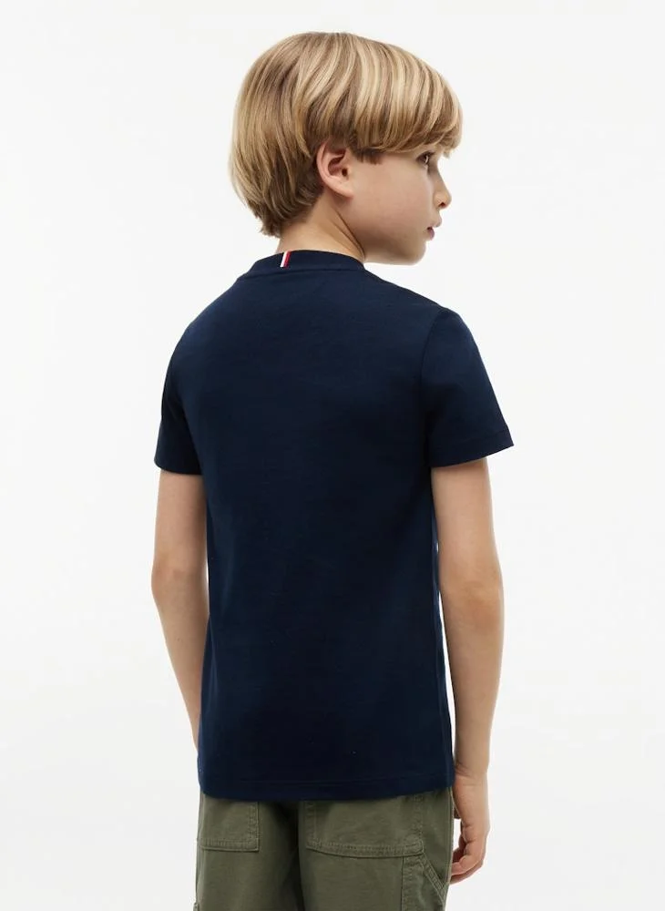Tommy Hilfiger Outline Flag Logo Jersey T-Shirt