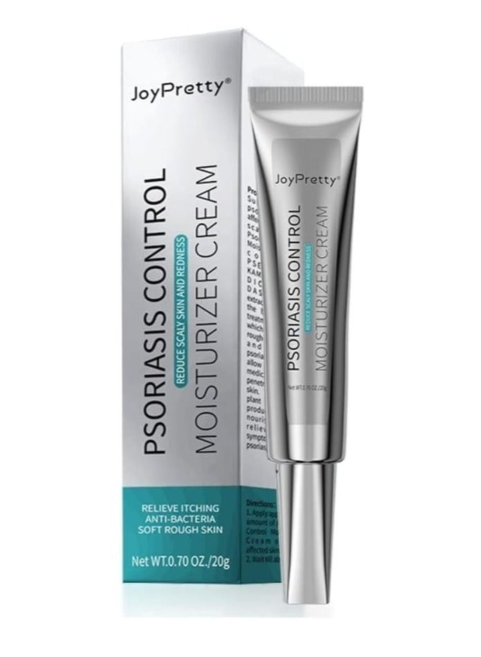 جوي برتي Psoriasis Relief Cream (20g), Anti-Bacterial Moisturizer for Scaly Skin u0026 Redness – Natural Herbal Cream for Eczema, Dermatitis, Psoriasis, and Vitiligo – Unisex Skincare Solution - Image 1