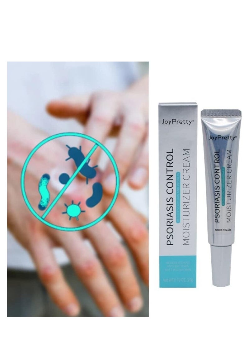 جوي برتي Psoriasis Relief Cream (20g), Anti-Bacterial Moisturizer for Scaly Skin u0026 Redness – Natural Herbal Cream for Eczema, Dermatitis, Psoriasis, and Vitiligo – Unisex Skincare Solution - Image 4