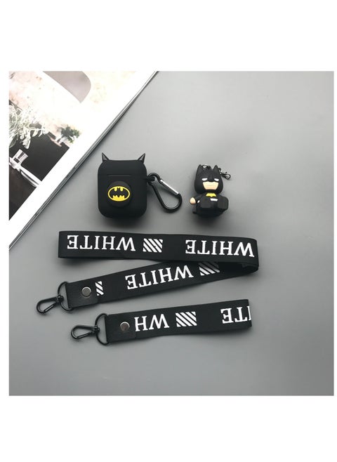 Earphone Case For Apple AirPods 1/2 With Drop Chain And Doll Holder