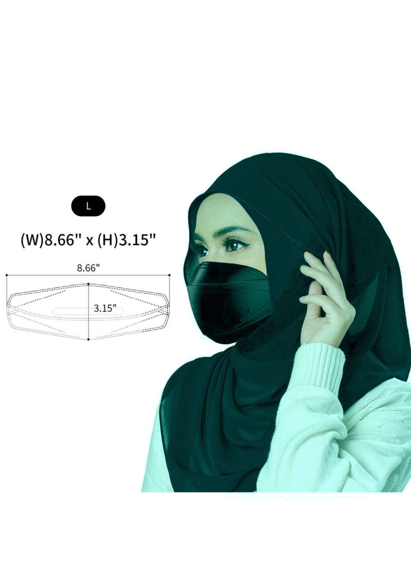 20 Pieces KF94 Micro-Dust Protection Face Mask PFE 94% Breathable Mask with Quadruple Filtration System 20 pcs Individually Sealed Made in Korea (Black)