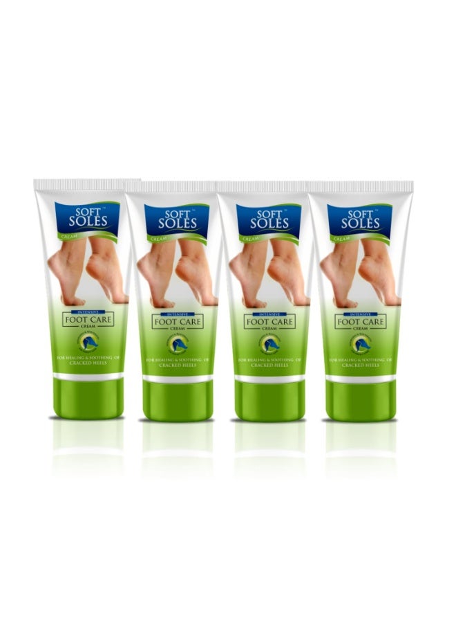 LEEFORD Softsoles Foot Cream For Cracked Heel & Rough(30 Gm-Pack Of 4)-Feet Cream For Dry And Cracked Heel Repair With Benefits Of Jojoba Oil,Bees Wax,Wheat - Image 1