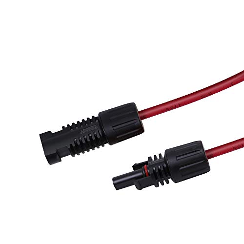 Renogy 20FT 12AWG Solar Panel Extension Cable with Female and Male Connectors, 20Ft. 12AWG, 1 Pair 20' 12 Gauge Red and Black - Image 3