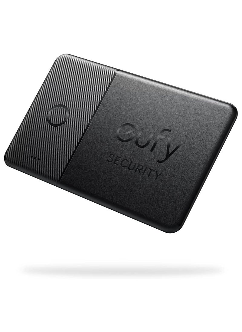 eufy - eufy Security by Anker Smart Track Card (Black, 1-Pack), Works with Apple Find My (iOS Only), Wallet Tracker, Phone Finder, Water Resistant, Up to 3-Year Battery Life (Android Not Supported) - Image 1