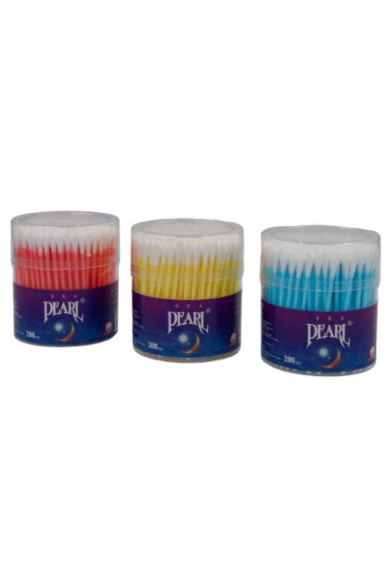 PEARL Cotton Swabs 200 Pieces 3PCS