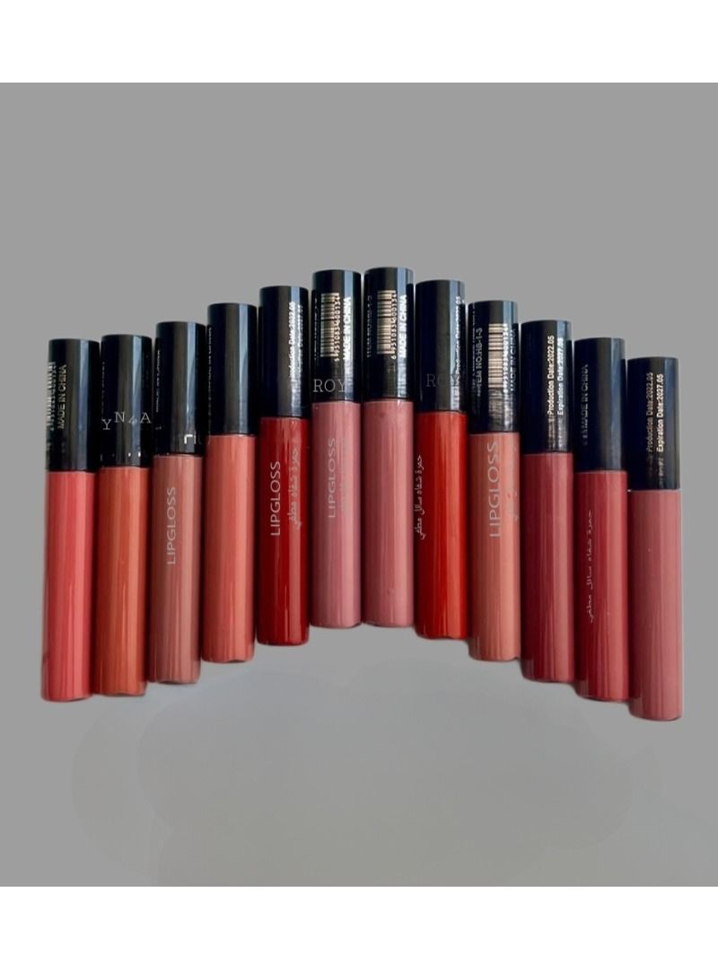 روينزا مجموعة أحمر شفاه سائل غير لامع ومخملي من 12  قطعه - Image 3