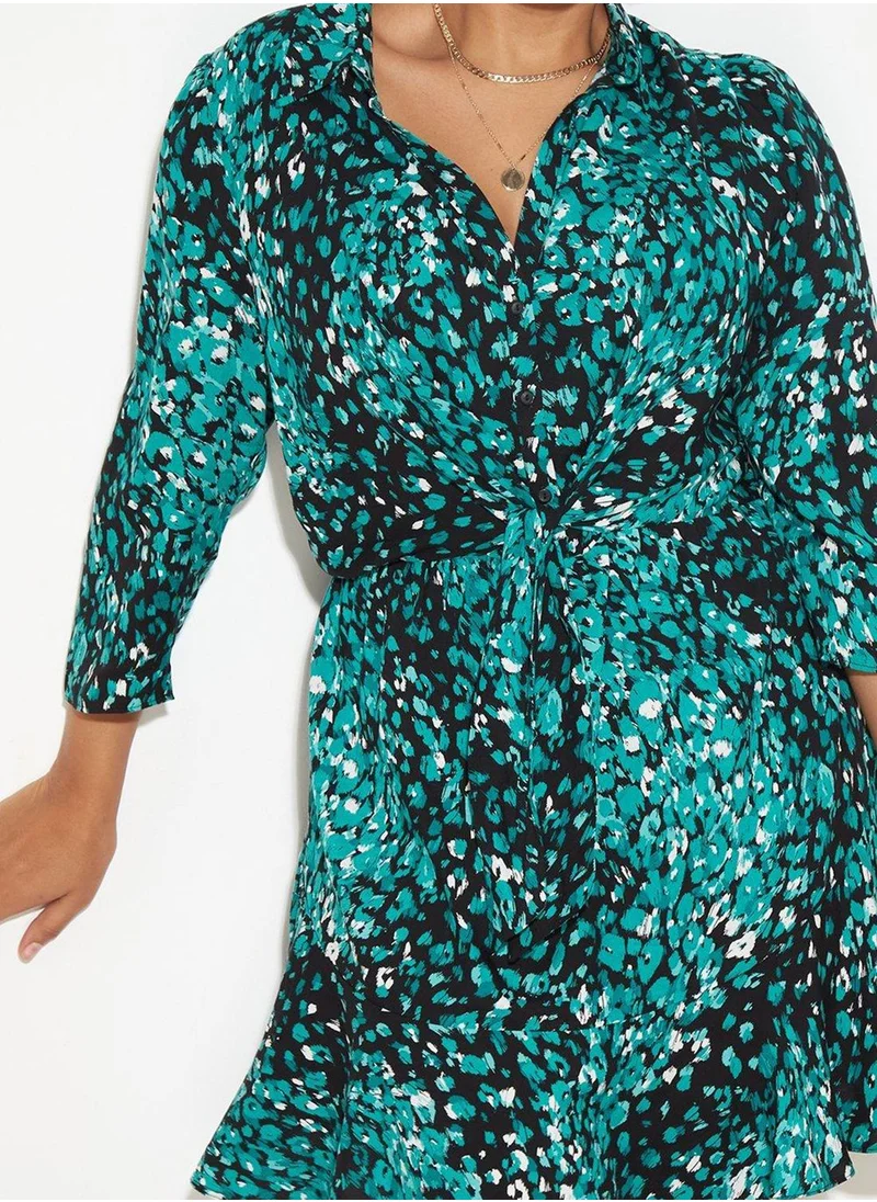 DOROTHY PERKINS Tie Detail Printed Dress