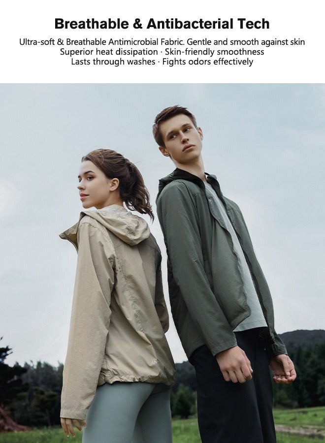 Sunnaltree UPF 50+ UV Sun Protection Clothing for Men&Women, Lightweight Sun Protection Ice Silk Clothing Long Sleeve Hoodie Sun Shirt, Summer Elastic Quick Dry Sun Shirts Full Zipper Fishing Jacket - Image 3