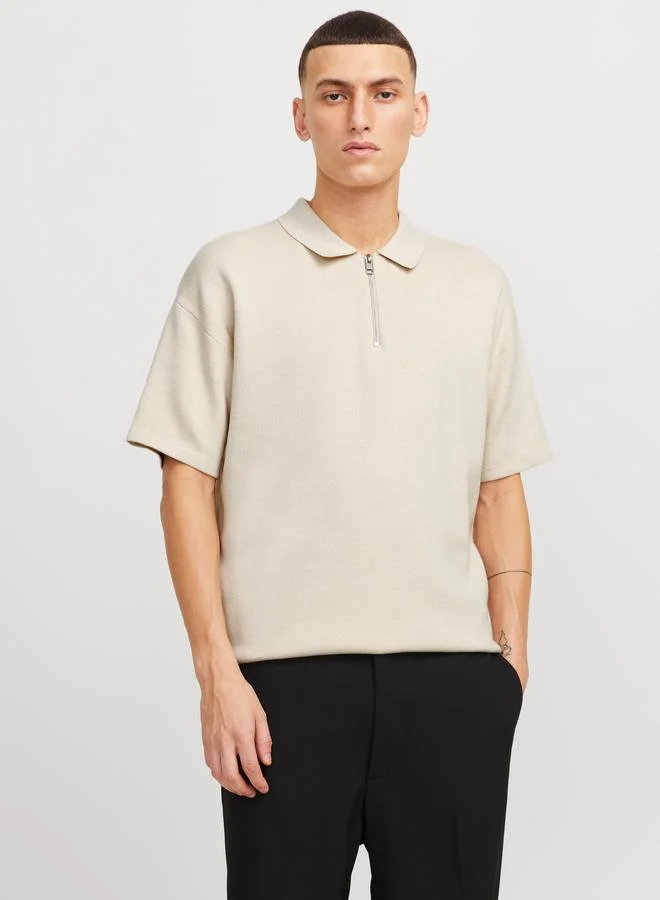 JACK & JONES Plain Short Sleeve Polo T-Shirt