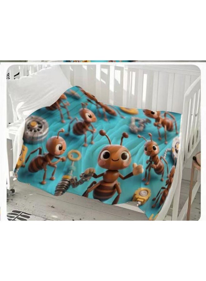 عام بطانية رقيقة من الفانيلا (حرارة ومريحة، ومناسبة للنوم واستخدام اللعبة والغبار والرمل) 150 سم * 200 سم - 1095 - Image 1