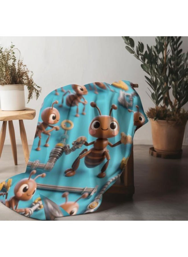 عام بطانية رقيقة من الفانيلا (حرارة ومريحة، ومناسبة للنوم واستخدام اللعبة والغبار والرمل) 150 سم * 200 سم - 1095 - Image 3