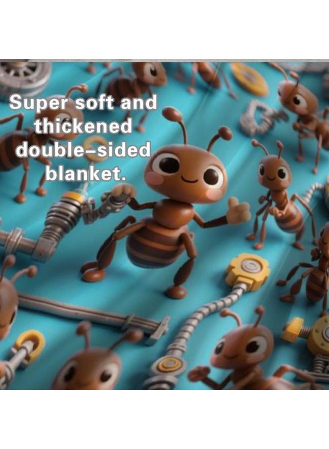 عام بطانية رقيقة من الفانيلا (حرارة ومريحة، ومناسبة للنوم واستخدام اللعبة والغبار والرمل) 150 سم * 200 سم - 1095 - Image 5