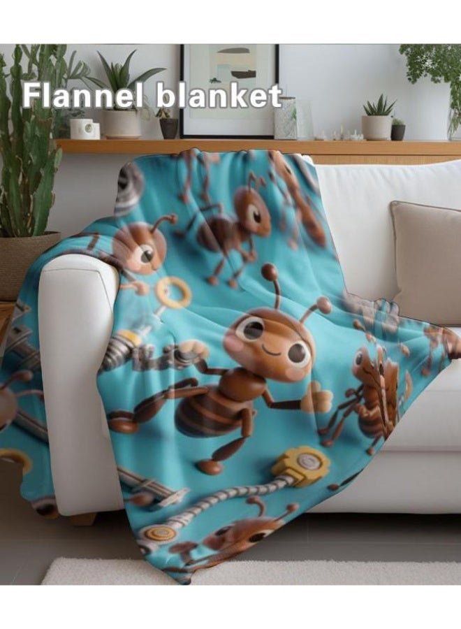 عام بطانية رقيقة من الفانيلا (حرارة ومريحة، ومناسبة للنوم واستخدام اللعبة والغبار والرمل) 150 سم * 200 سم - 1095 - Image 4