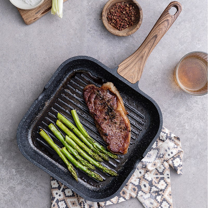 Maifanite Special Steak Frying Pan Breakfast Pan Frying Egg Multi-functional Household Non-stick Pan Xiaomuan Teacher Same(24cm thick steak pot) - Image 3