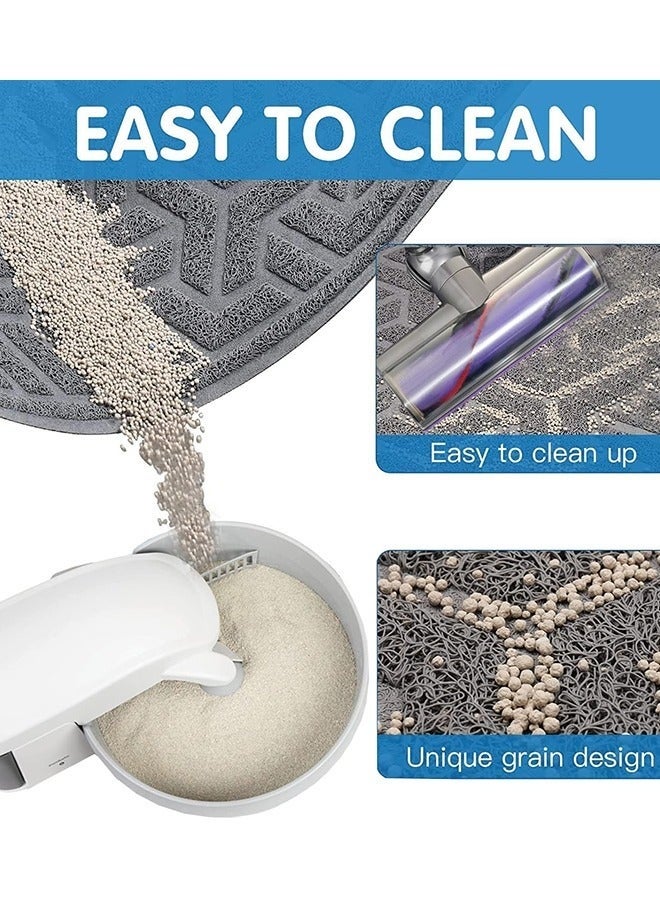 Bukela Cat Litter Mat, XL Super Size, Phthalate Free, Easy to Clean, 90 * 60cm, Durable, Soft on Paws, Large Litter Mat. - Image 3