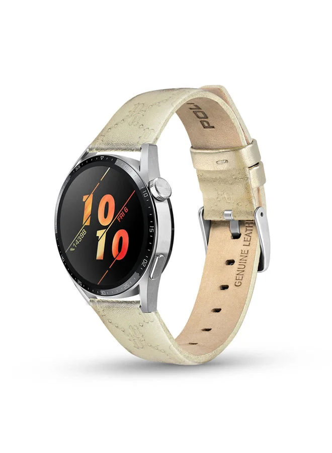 POLICE Universal Replacement Leather Strap For Men And Women, Compatible With Apple Watch Series 3-9, SE (38-40-41),Samsung, Huawei Or Quartz Watch With Lug Width Of 20mm