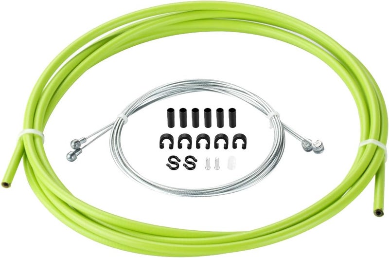 Chooee Universal Bicycle Brake Cable Housing Kit for Mountain Bike or Road Bikes,Standard,Green - Image 1