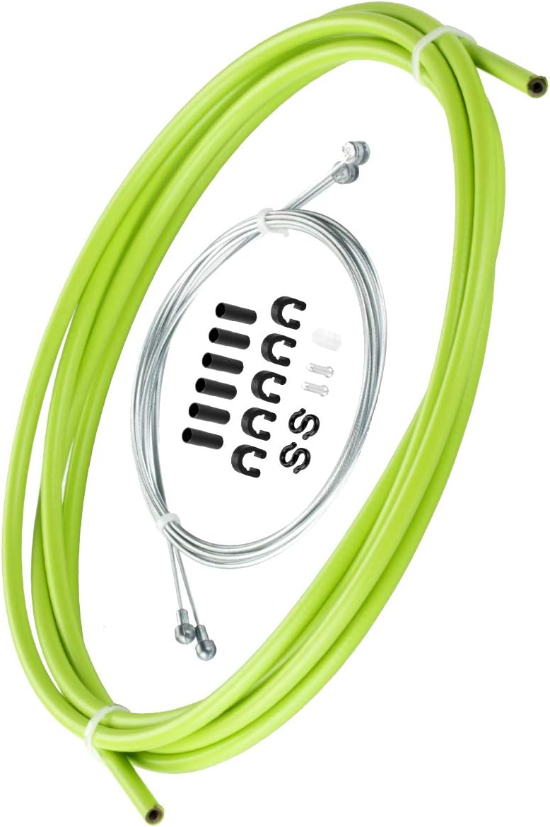 Chooee Universal Bicycle Brake Cable Housing Kit for Mountain Bike or Road Bikes,Standard,Green - Image 2
