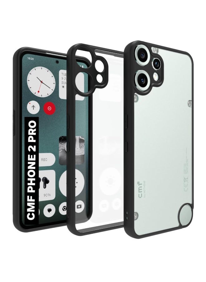 Case for Nothing CMF Phone 2 Pro, Lightweight Hybrid Hard PC with Soft TPU Bumper Shockproof Protective Case cover Clear Back Designed for CMF Nothing Phone 2 Pro - Image 1