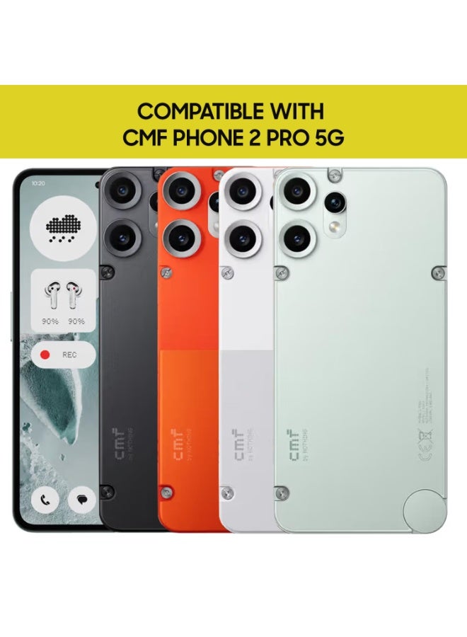 Case for Nothing CMF Phone 2 Pro, Lightweight Hybrid Hard PC with Soft TPU Bumper Shockproof Protective Case cover Clear Back Designed for CMF Nothing Phone 2 Pro - Image 2