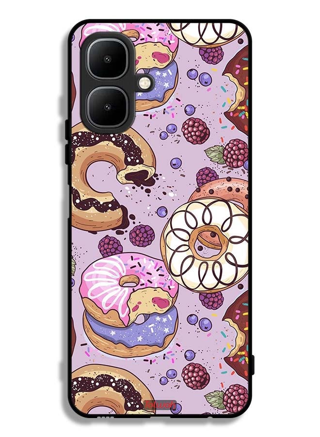 Tolwak Infinix Smart 10 Protective Case Cover Donuts Art