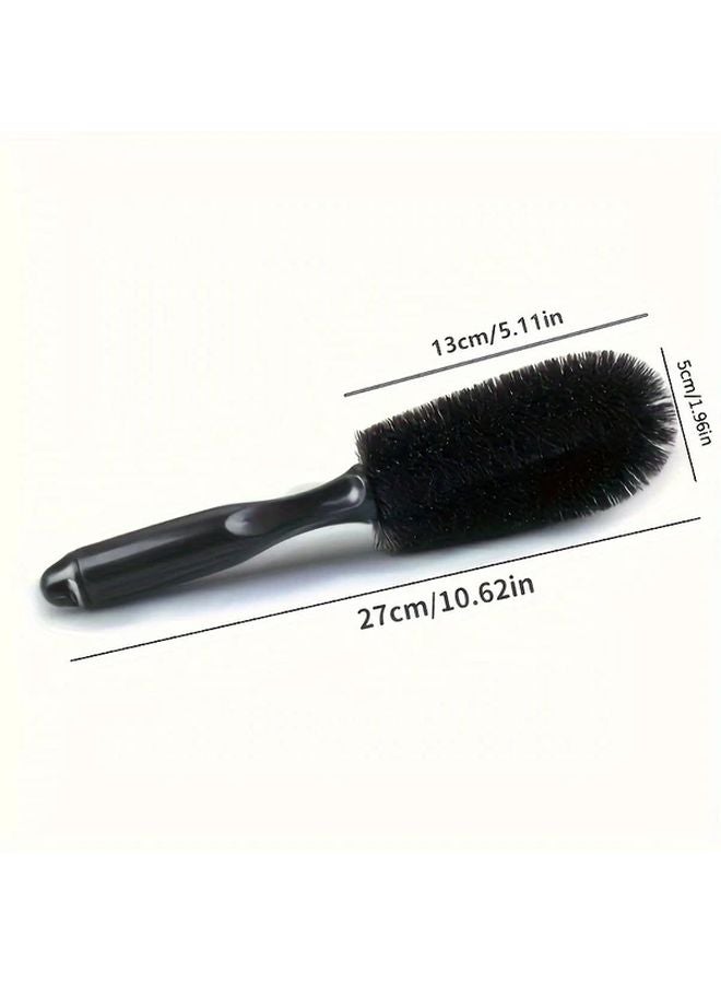 Black Car Wheel Brush Tire Rim Cleaning Tool Multifunctional Car Wash Brush - Image 2
