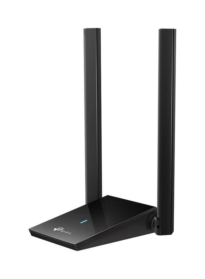 TP-LINK AX1800 Wi-Fi 6 Dual Antennas High Gain Wireless USB 3.0 Adapter, Dual-Band, Auto Driver, MU-MIMO, Low- Latency, 1-Meter Cable, Supports Windows 10/11, Highly Secure WPA3 (Archer TX20U Plus) Black - Image 1