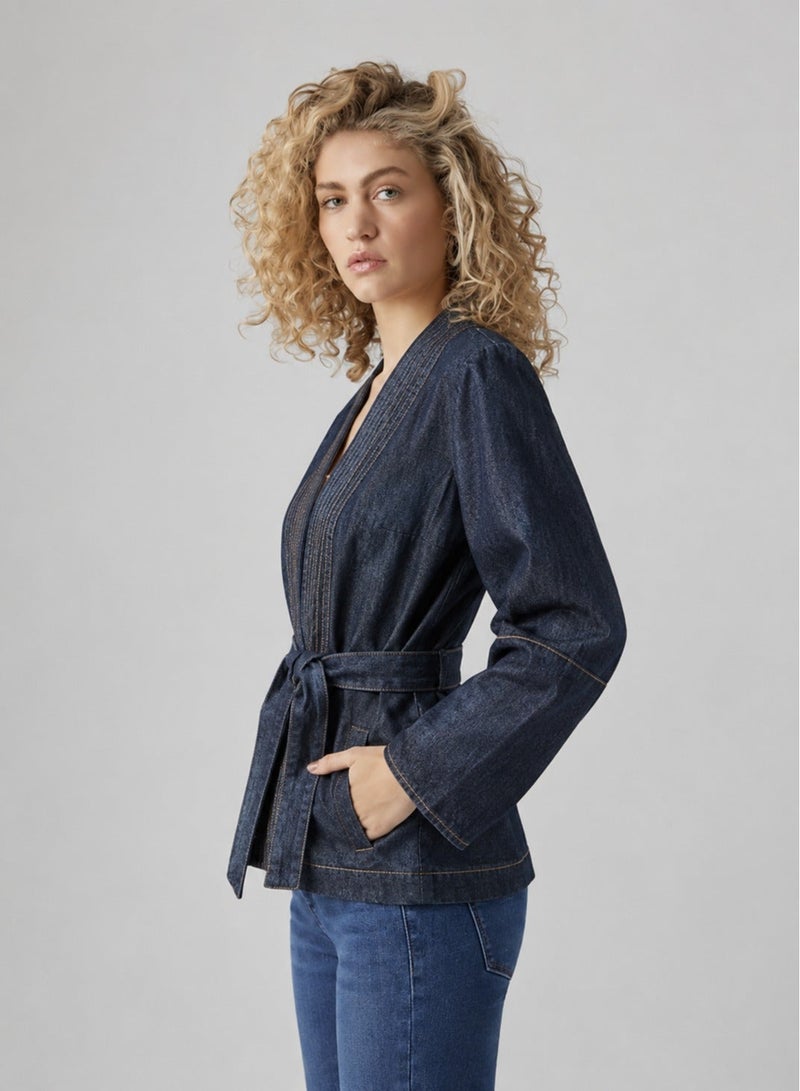 VERO MODA Wrap Denim Shirt - Image 3