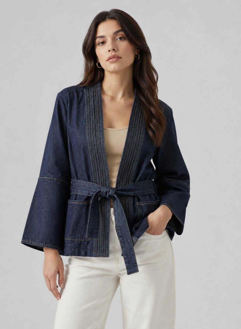 VERO MODA Wrap Denim Shirt - Image 1