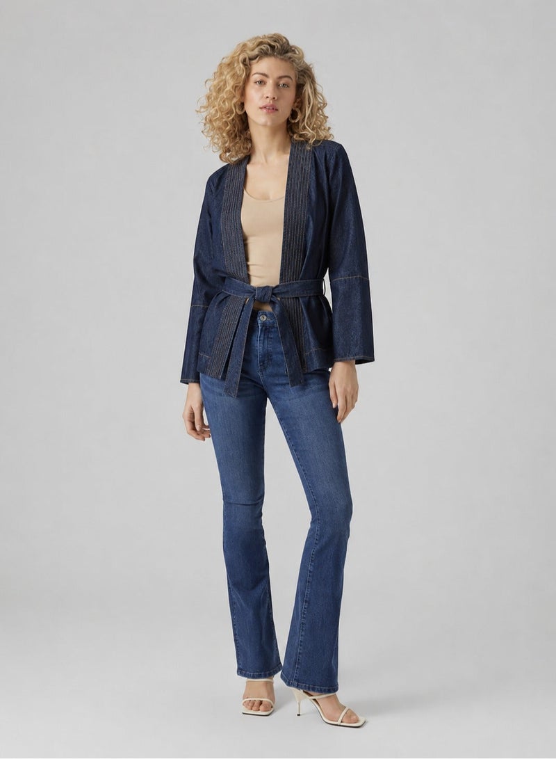 VERO MODA Wrap Denim Shirt - Image 4