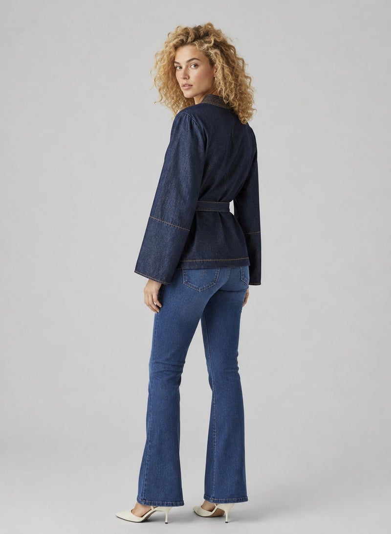 VERO MODA Wrap Denim Shirt - Image 2