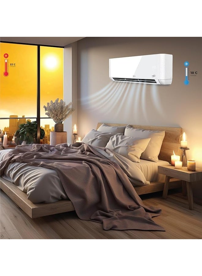 SPJ مكيف هواء سبليت إنفيرتر SPJ 1.5 طن – POLAR‑INVWTW18KC | 18,000 BTU، ضاغط إنفيرتر DC T3، ملف نحاسي 100%، R410A - Image 3