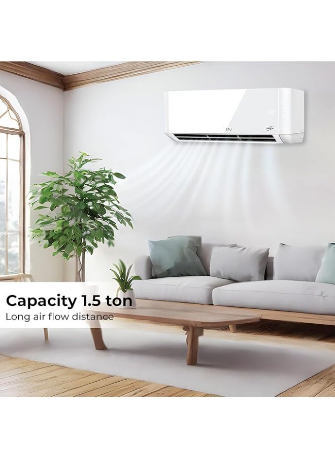 SPJ مكيف هواء سبليت إنفيرتر SPJ 1.5 طن – POLAR‑INVWTW18KC | 18,000 BTU، ضاغط إنفيرتر DC T3، ملف نحاسي 100%، R410A - Image 4