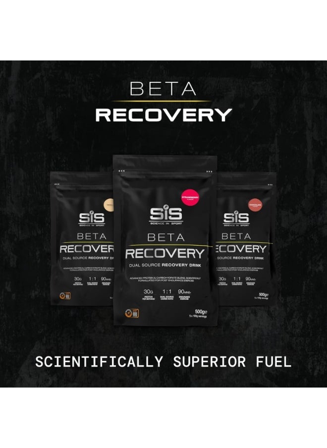SIS BETA Recovery Dual Source Recovery Drink, ADVANCE PROTEIN AND CARBOHYDRATE BLEND, SCIENTIFICALLY FORMULATED FOR POST ENDURANCE EXERCISE, 1:1 DUAL SOURCE 90 MINS ENDURANCE EXERCISE | Chocolate Flavour, 30g Protein per Serving, 500g  - Image 5
