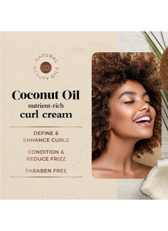 Oliology Coconut Oil Curl Cream Defines & Enhances Curls & Waves | Botanically Infused | Conditions & Reduces Frizz | Made In Usa Cruelty Free & Paraben Free (8.5Oz)  - Image 5