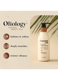 Oliology Coconut Oil Curl Cream Defines & Enhances Curls & Waves | Botanically Infused | Conditions & Reduces Frizz | Made In Usa Cruelty Free & Paraben Free (8.5Oz)  - Image 4