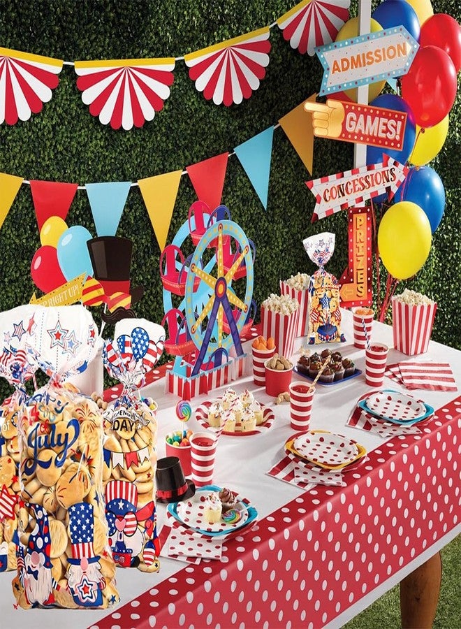 Yowget 105 PCS Patriotic 4th of July Treat Bags,Cellophane Gift Bags for Snacks with 100 Twist Ties for Snacks, Popcorn, Cookies – Independence Day Party Favor Supplies - Image 5