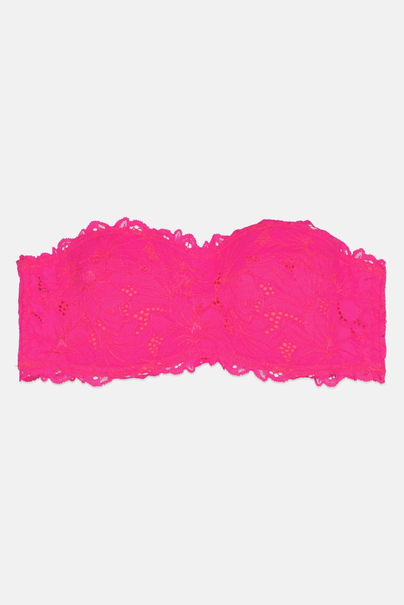 Aerie Women Lightly Padded Textured Bra, Fuchsia - Image 1