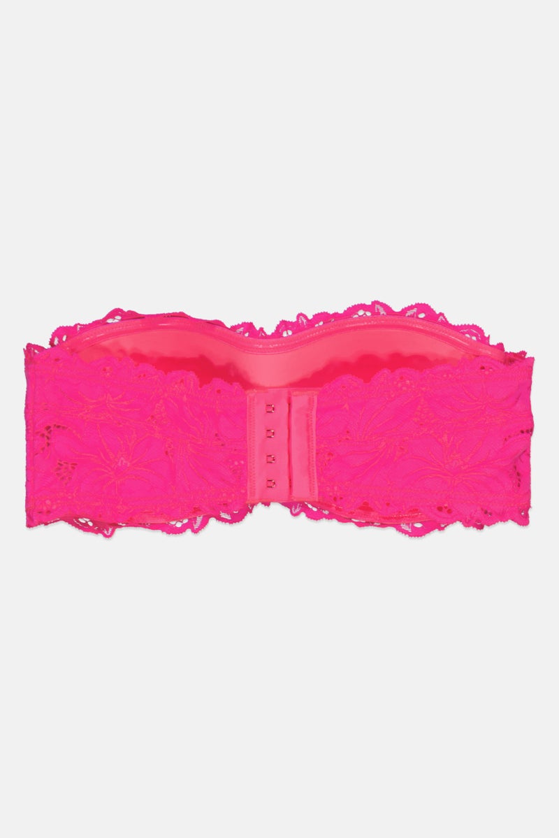 Aerie Women Lightly Padded Textured Bra, Fuchsia - Image 2