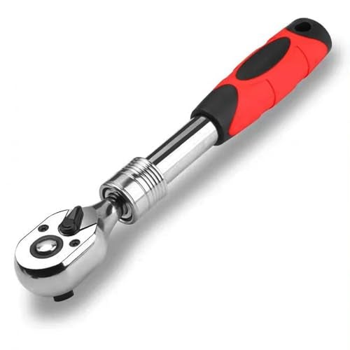 WINTOWIN 1/4-Inch Drive Extendable Ratchet Wrench, 1/4" Drive Ratchet Socket Wrench, Quick Release 72-Tooth Reversible - Image 1