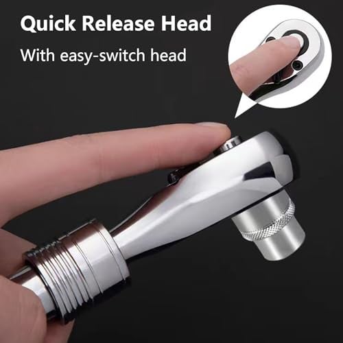 WINTOWIN 1/4-Inch Drive Extendable Ratchet Wrench, 1/4" Drive Ratchet Socket Wrench, Quick Release 72-Tooth Reversible - Image 3