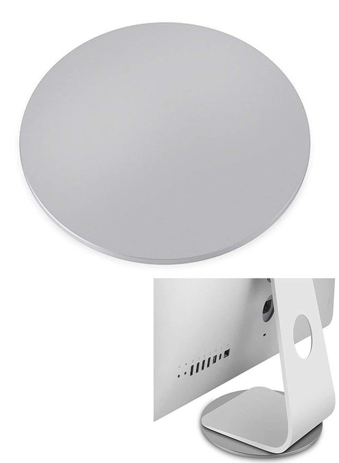 Yoqanr 360° Rotation Monitor Swivel Base, Silver Aluminum Alloy Computer Screen Monitor Turntable Stand Flat Panel TV Rotating Swivel Base Mat for iMac,Laptop,Potted Plants,Arts & Crafts and More - Image 1