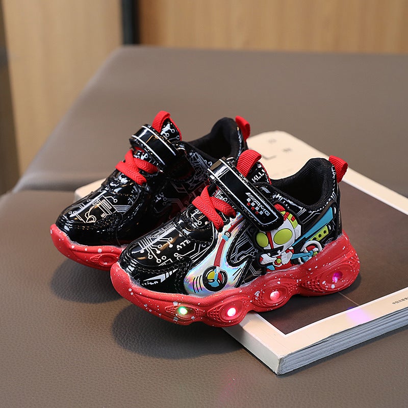 Mesh Sneakers Lightweight Flexible Sole Walking Shoes For Kids Indoor And Outdoor Activities - Image 1