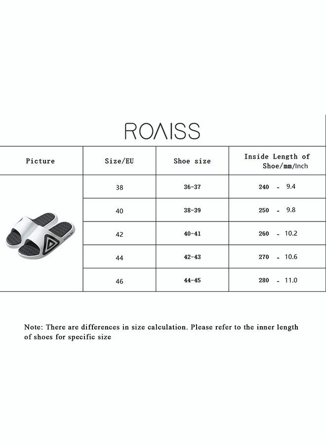roaiss Non Slip Slippers for Lovers in Summer Thick Soled Wearable Fashionable External Sandals High Elastic Soft Bathroom Slippers - Image 3