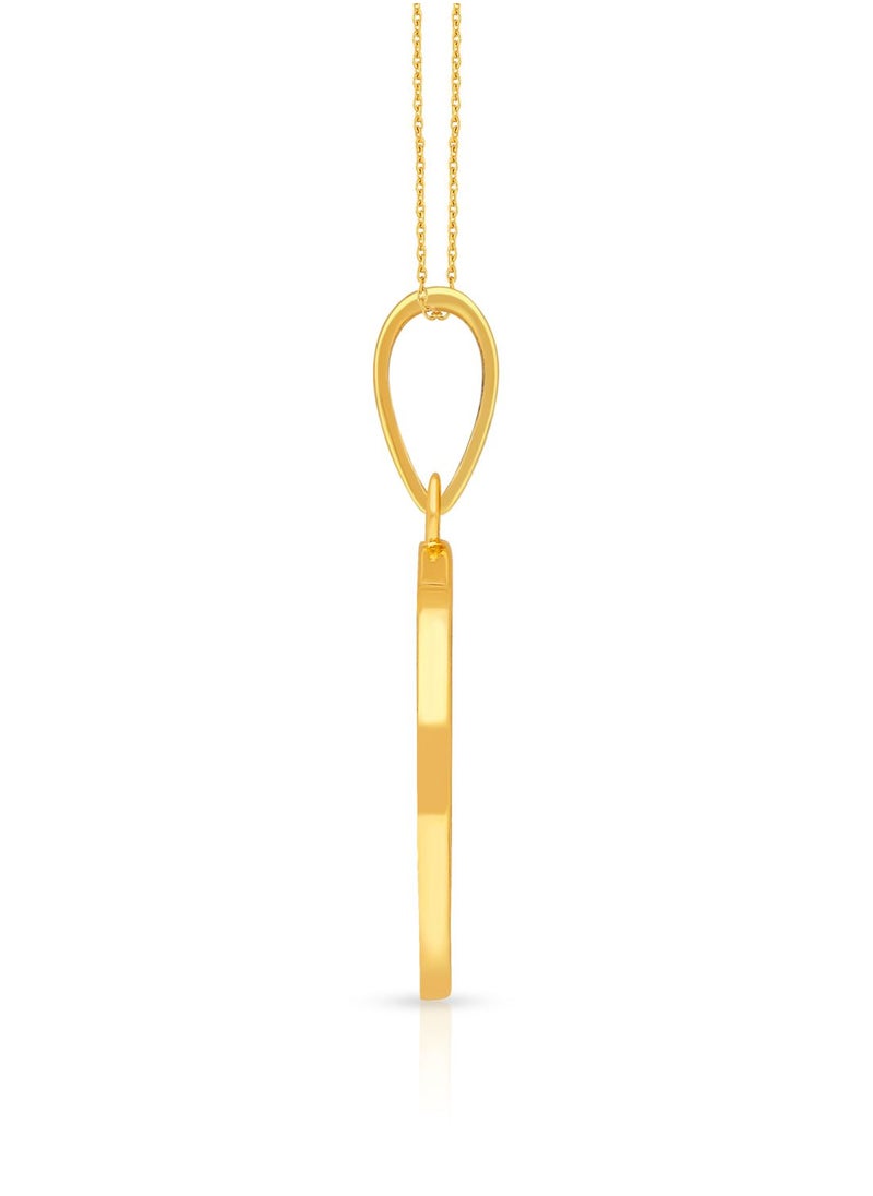 Malabar Gold and Diamonds 22k 916 Purity Gold Pendant for Women DZPN176NY  - Image 3