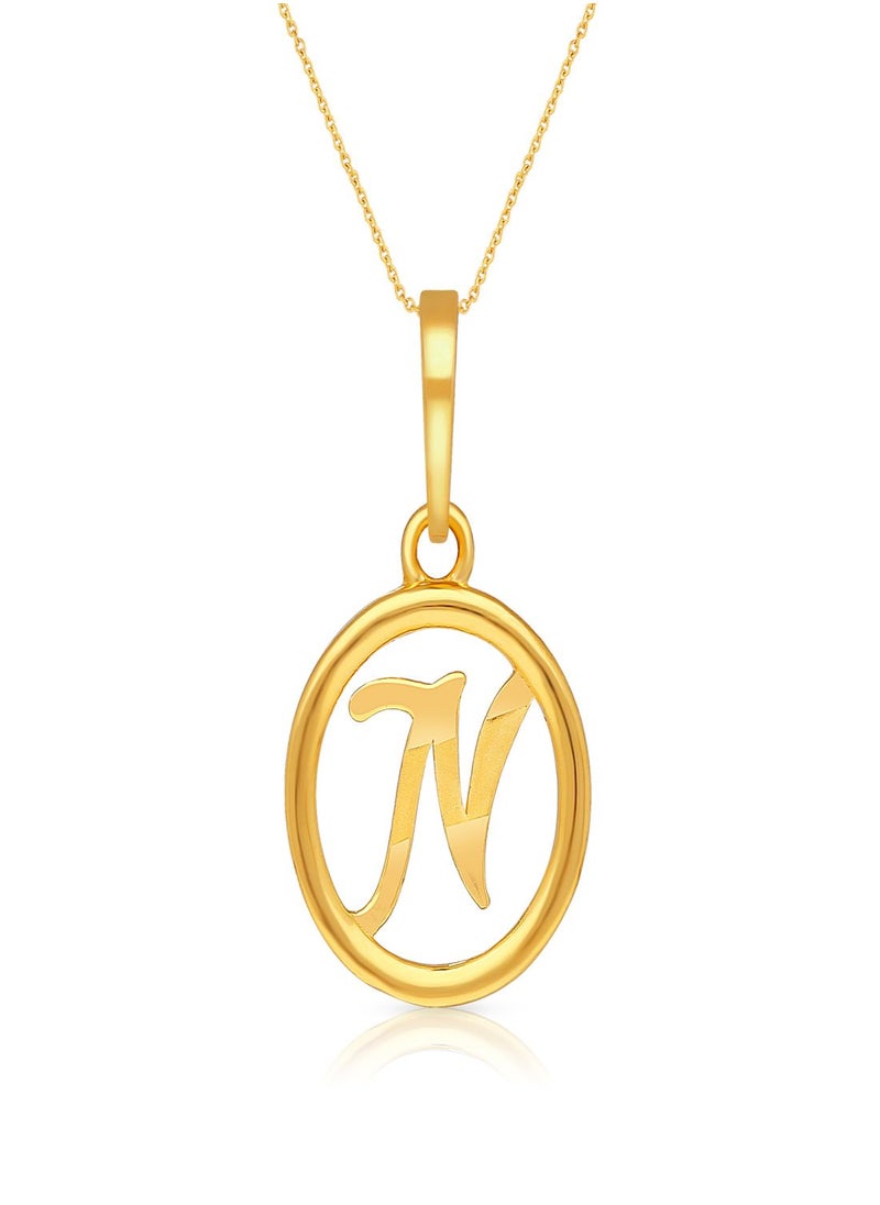 Malabar Gold and Diamonds 22k 916 Purity Gold Pendant for Women DZPN176NY  - Image 1