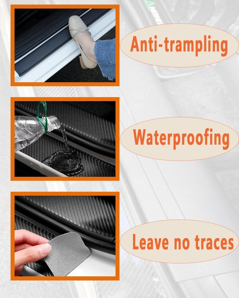 LINOAH Door Sill Protectors for RAM 1500 - Pack of 4 - Image 5