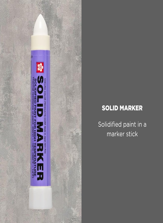SAKURA SOLID MARKER Sakura Solidified Paint Solid Marker, 14 to 392 Degrees F, White - Image 2
