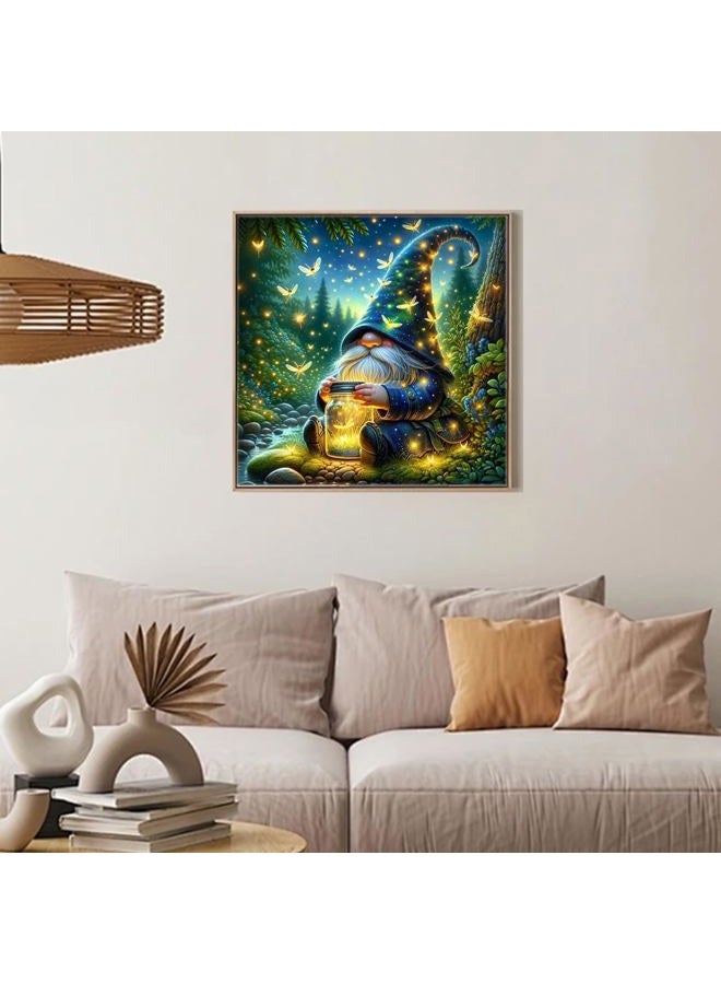 Camocin Diamond Art Kits for Adults Gnomes, 5D Gnome Diamond Painting Kits for Adults Beginners, DIY Gnome Full Round Dots Drill Gem Art Kit for Gift Home Wall Decor 14 x 14 Inch - Image 2